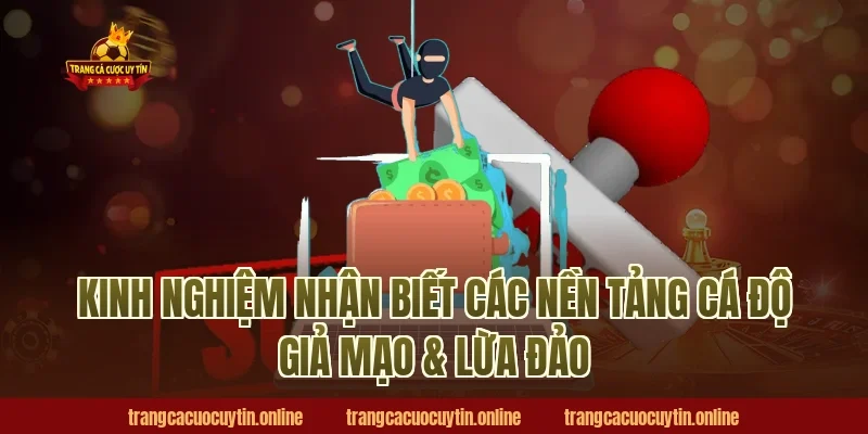 Kinh nghiệm nhận biết các nền tảng cá độ giả mạo & lừa đảo 